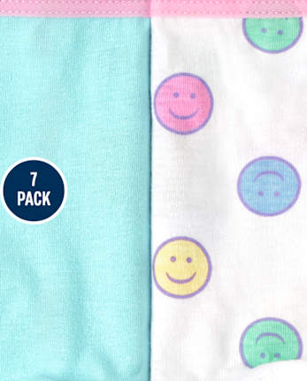 Pack de 7 pantalones cortos para niña con efecto tie-dye