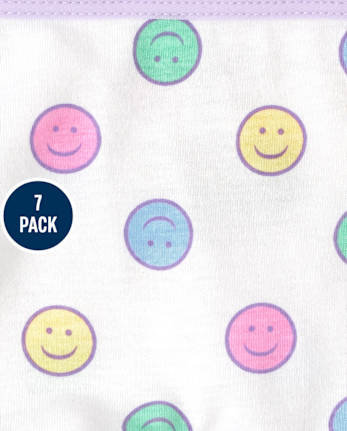 Pack de 7 pantalones cortos para niña con efecto tie-dye