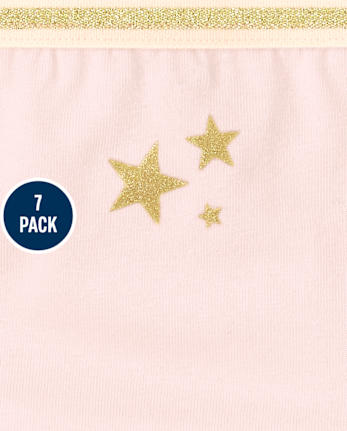 Girls Star Hipster Underwear 7-Pack