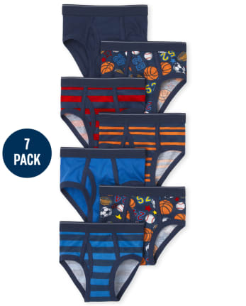 Toddler Boys Sports Briefs 7-Pack  The Children's Place - THUNDER BLUE