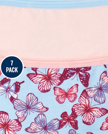 Girls Butterfly Girl Short Underwear 7-Pack