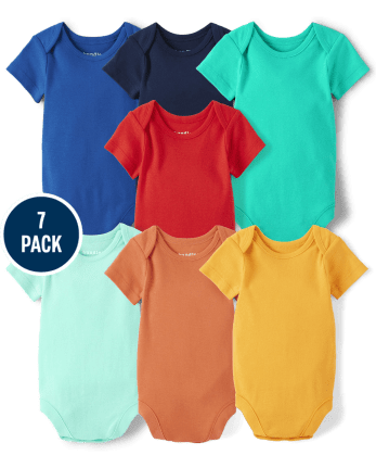 Unisex Baby Bodysuit 7-Pack
