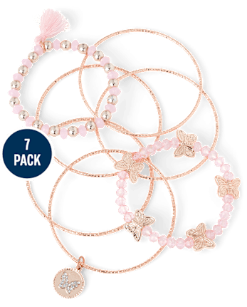 Girls Butterfly Bracelet 7-Pack