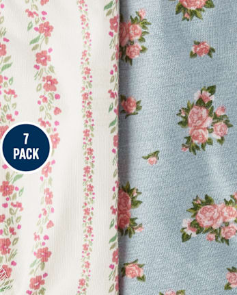 Girls Floral Bikini Underwear 7-Pack