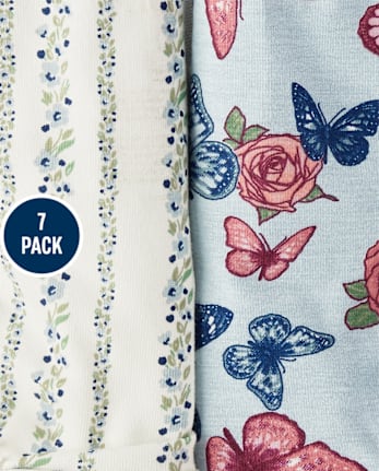 Girls Floral Bikini Underwear 7-Pack