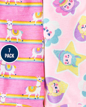 Toddler Girls Llama Underwear 7-Pack