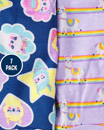 Toddler Girls Llama Underwear 7-Pack