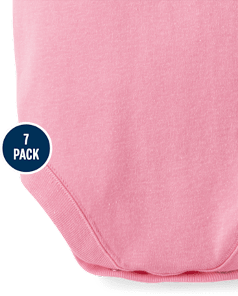 Baby Girls Bodysuit 7-Pack