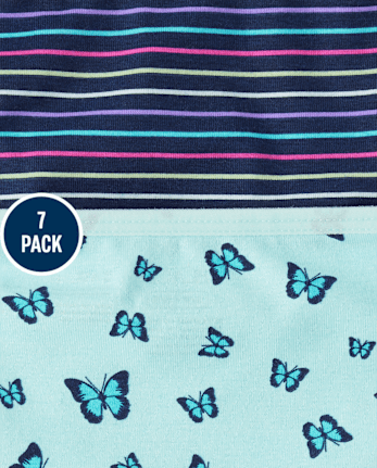 Girls Butterfly Bikini Underwear 7-Pack