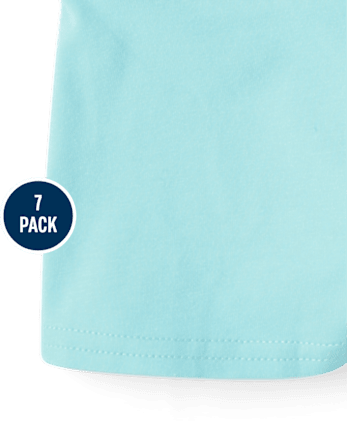 Girls Paint Splatter Girl Short Underwear 7-Pack