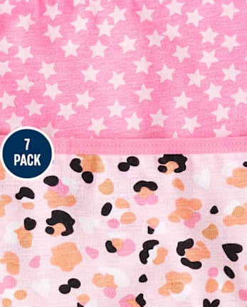 Lot de 7 sous-vêtements pour petites filles à motif de chat