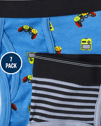 Boys Dino Brief Underwear 7-Pack