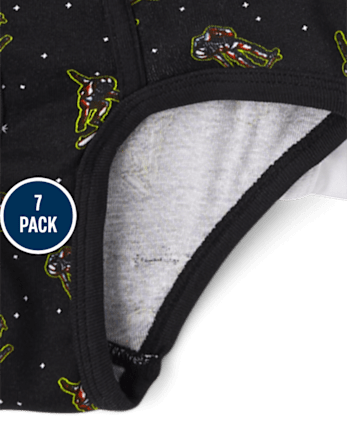 Boys Dino Brief Underwear 7-Pack
