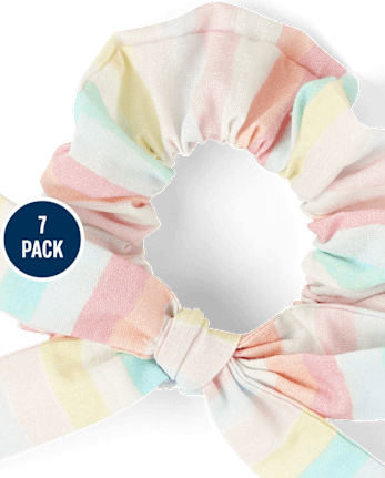 Lot de 7 chouchous à fleurs pour fille