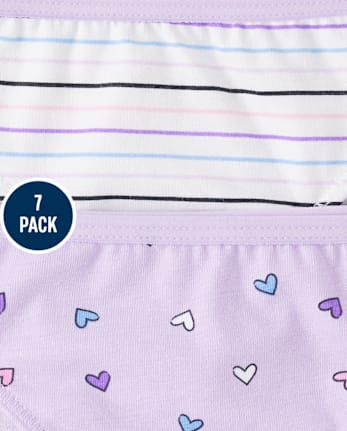 Girls Heart Bikini Underwear 7-Pack