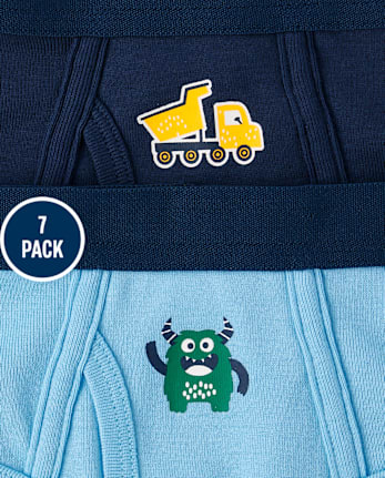 Toddler Boys Monster Brief Underwear 7-Pack
