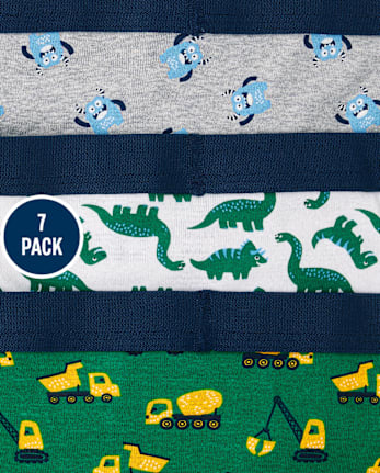 Toddler Boys Monster Brief Underwear 7-Pack