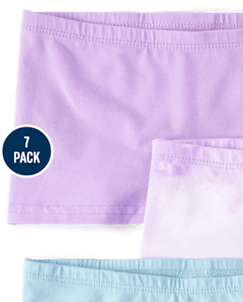 Girls Tie Dye Girl Short Underwear 7-Pack