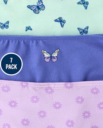 Girls Butterfly Bikini Underwear 7-Pack