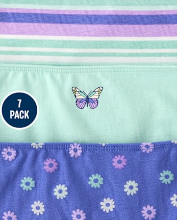 Girls Butterfly Bikini Underwear 7-Pack