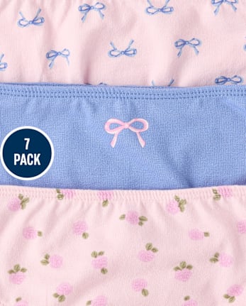 Girls Bow Bikini Underwear 7-Pack