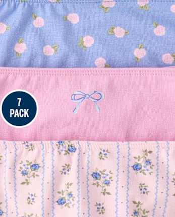 Girls Bow Bikini Underwear 7-Pack