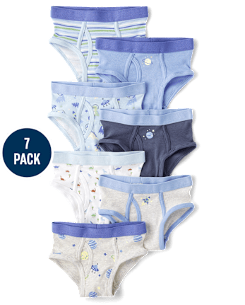 Toddler Boys Space Brief Underwear 7-Pack