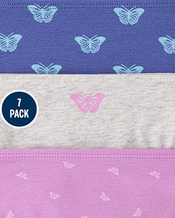 Girls Butterfly Bikini Underwear 7-Pack