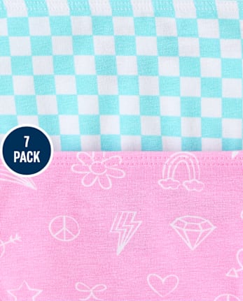 Girls Doodle Bikini Underwear 7-Pack