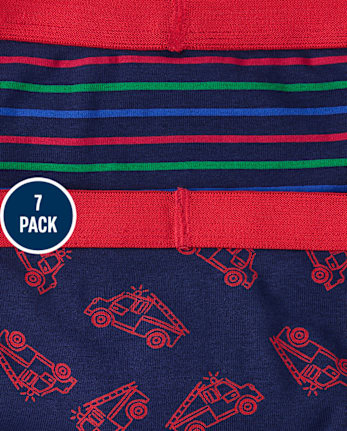 Toddler Boys Vehicle Brief Underwear 7-Pack