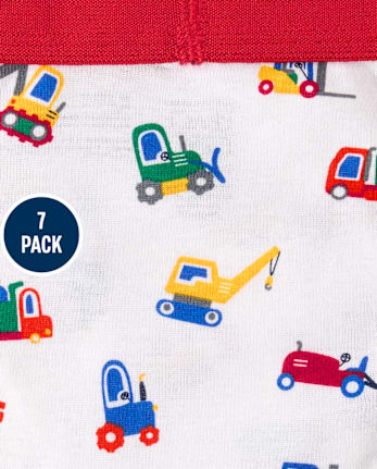 Toddler Boys Vehicle Brief Underwear 7-Pack