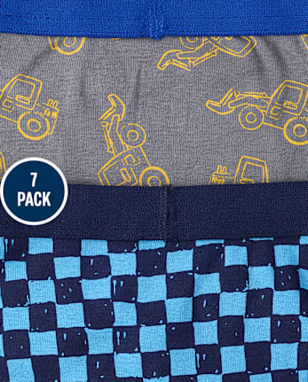 Toddler Boys Vehicle Brief Underwear 7-Pack