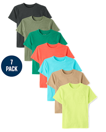 Boys Pocket Tee 7-Pack