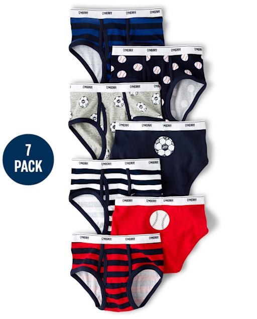 Boys Sports Brief Underwear 7-Pack