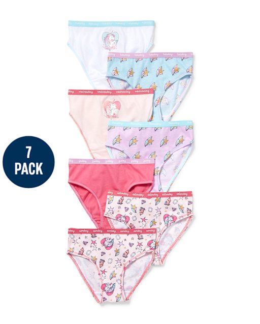 Lot de 7 slips à paillettes Days Of The Week pour petites filles