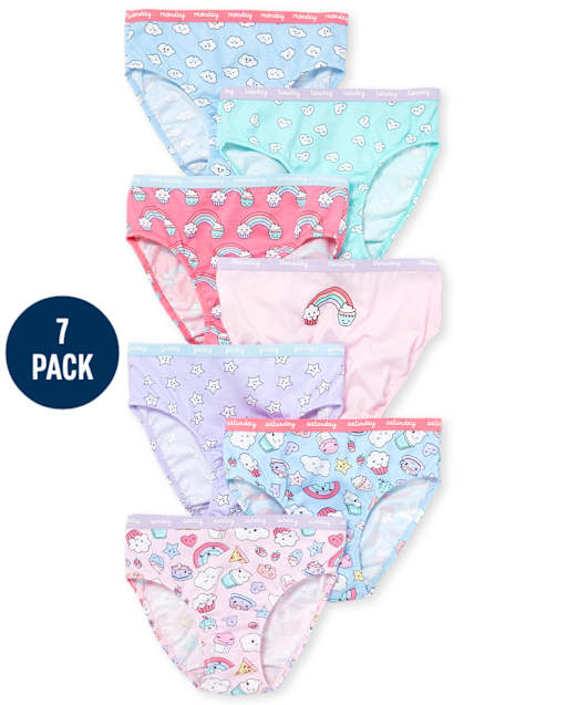 Girls Days Of The Week Cupcake Underwear 7-Pack