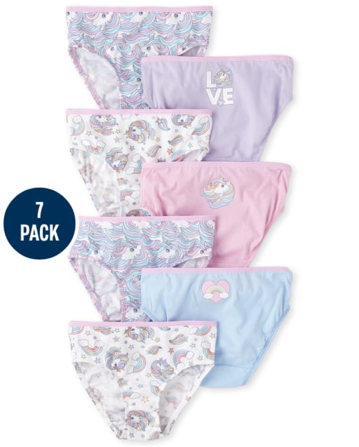 Toddler Girls Unicorn Underwear 7-Pack