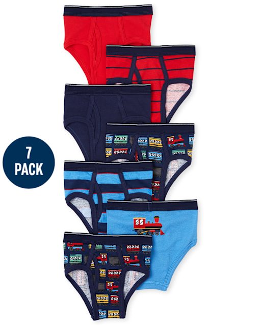 Toddler Boys Train Brief Underwear7-Pack
