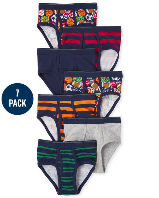 Boys Sports Brief Underwear 7-Pack