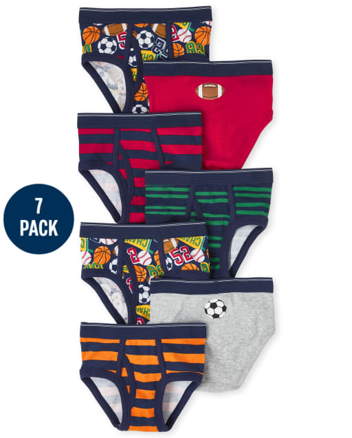 Toddler Boy Sports Brief Underwear 7-Pack