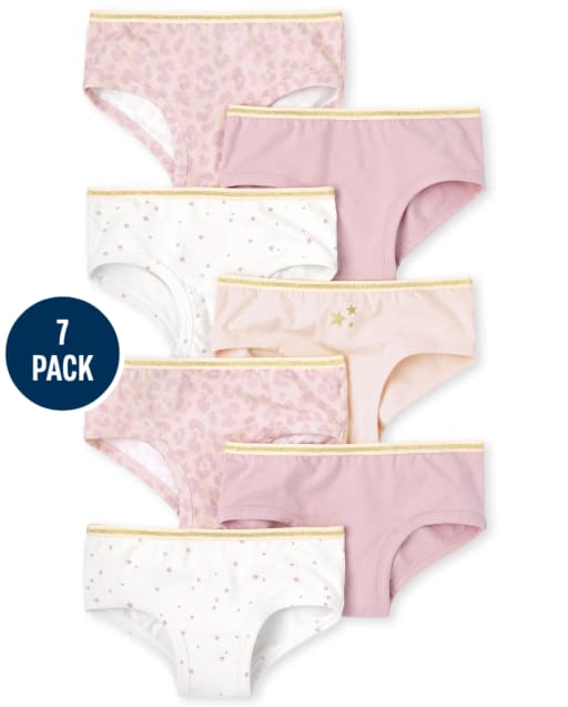 Girls Star Hipster Underwear 7-Pack