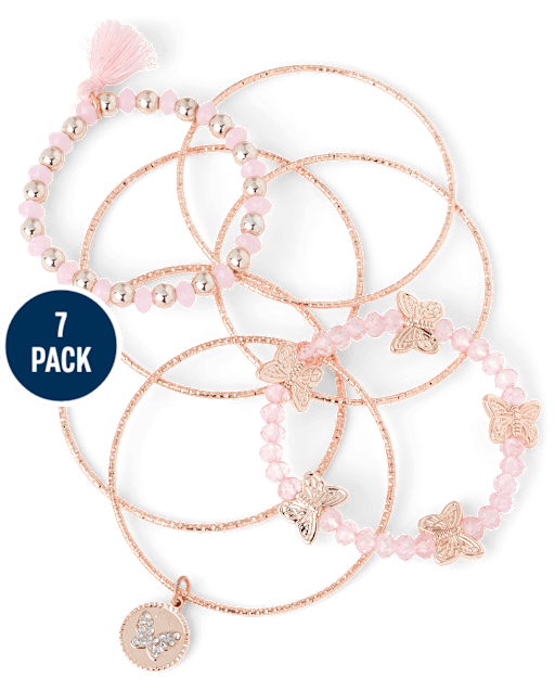 Girls Butterfly Bracelet 7-Pack