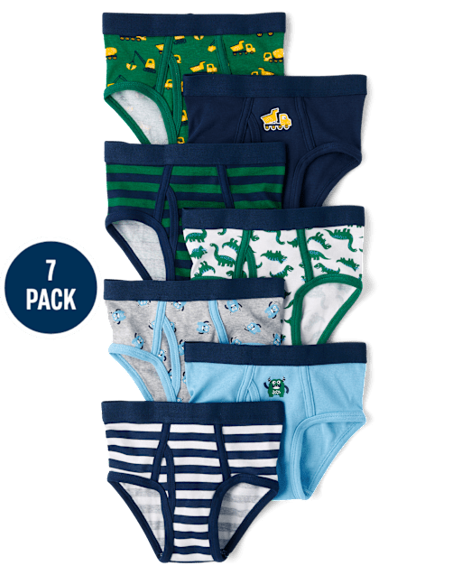 Toddler Boys Monster Brief Underwear 7-Pack