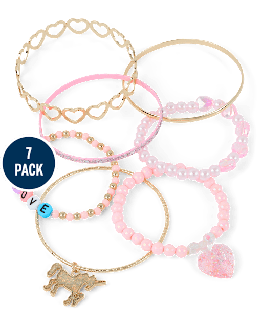 Girls Unicorn Bracelet 7-Pack