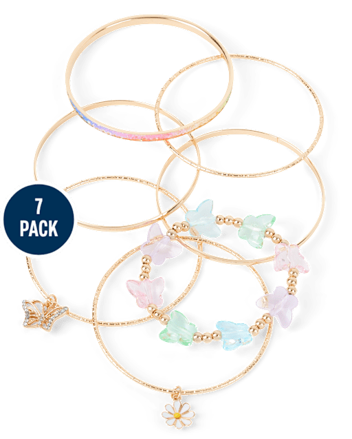 Girls Butterfly Bracelet 7-Pack