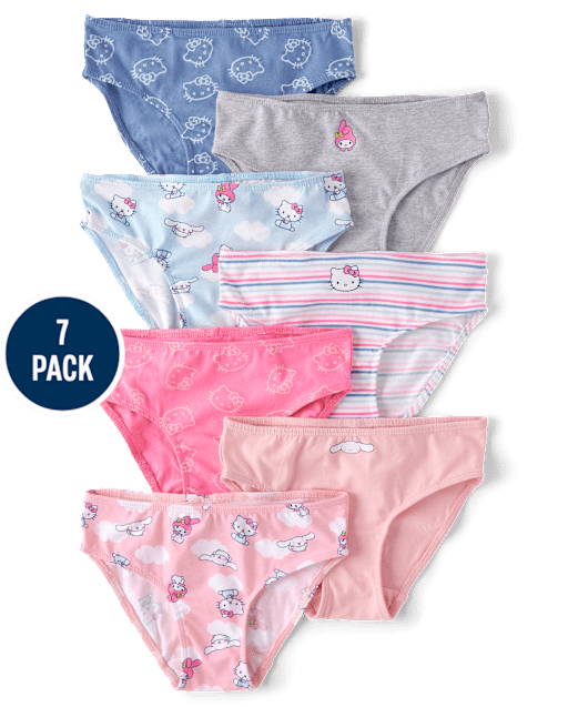 Girls Hello Kitty® And Friends Bikini Underwear 7-Pack