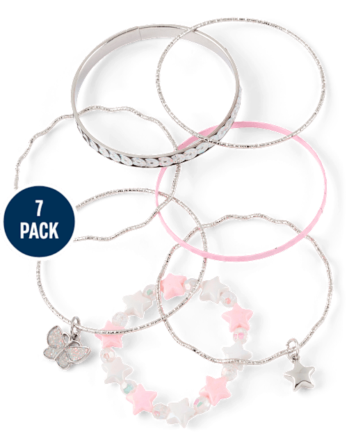 Girls Butterfly Bracelet 7-Pack