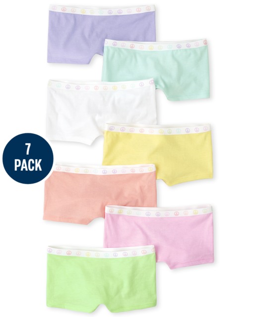 Paquete de 7 pantalones cortos para niñas