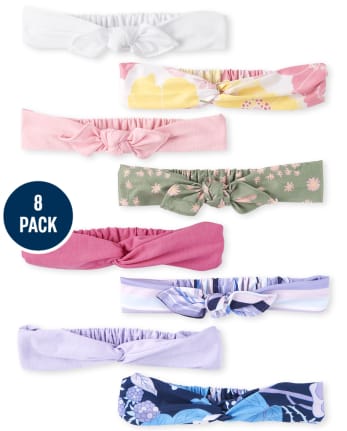Girls Bow Headwrap 8-Pack