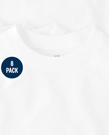 Paquete de 8 camisetas para niño